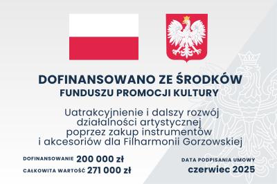 DOFINANSOWANO ZE ŚRODKÓW FUNDUSZU PROMOCJI KULTURY 