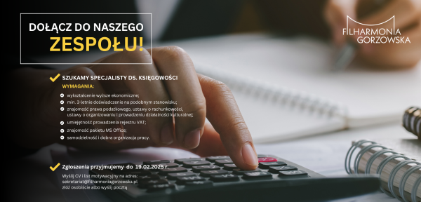 DO NASZEGO ZESPOŁU SZUKAMY: Specjalisty ds. księgowości