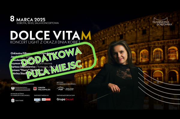 DODATKOWA PULA MIEJSC NA KOCNERT DOLCE VITAM
